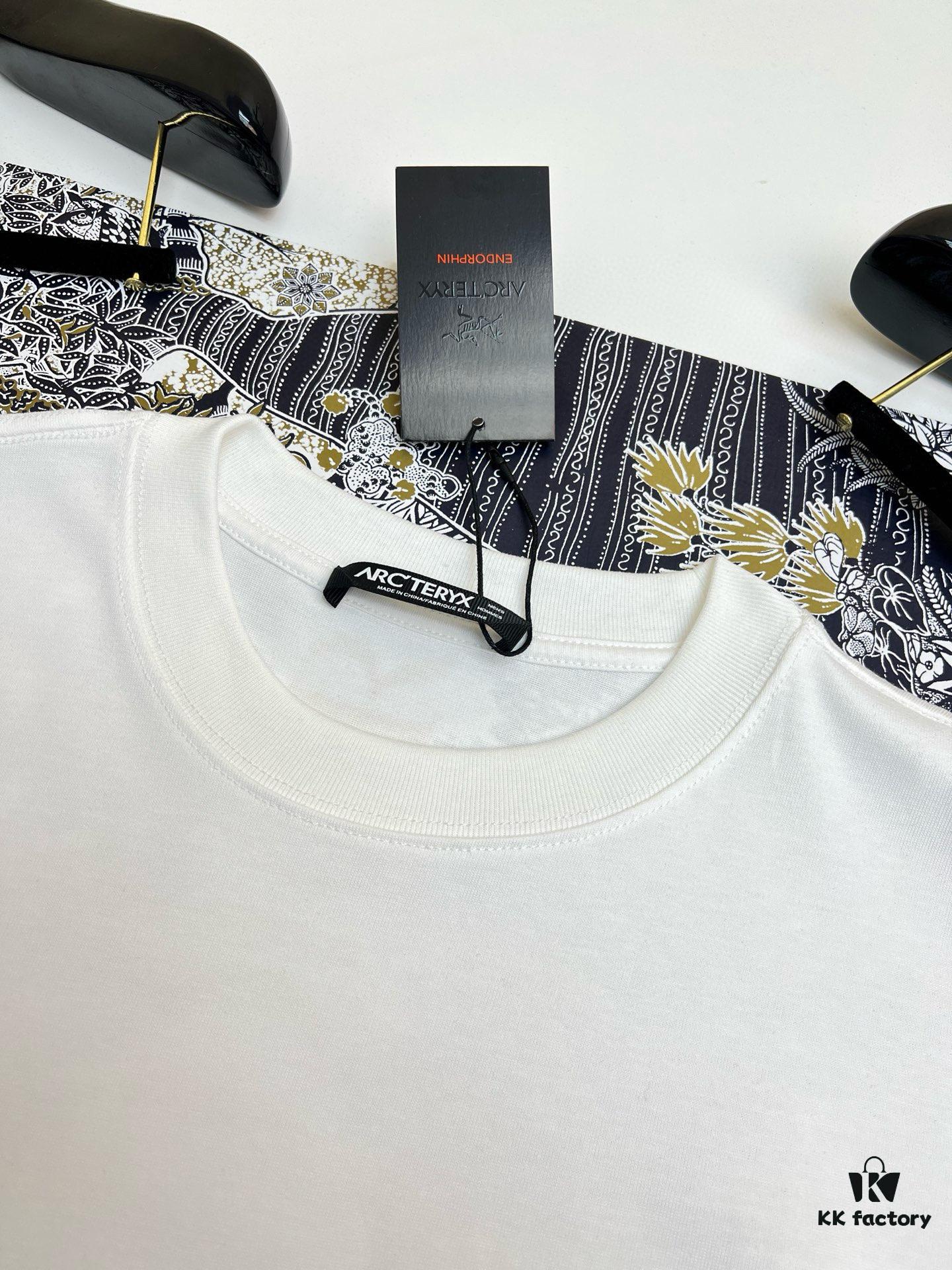 Arc'teryx High-Quality SS25 Screen-Printed T-Shirt, Classic Colorway, Premium 280g Cotton, Bear Series Design