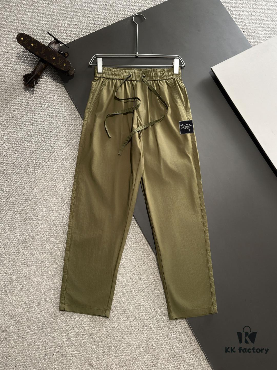 Arc'teryx 2025 Spring/Summer New Casual Elastic Waist Pants, Lightweight Custom Counter Fabric, Breathable and Comfortable, Exquisite Details, Premium Design Concept, Soft and Smooth Touch