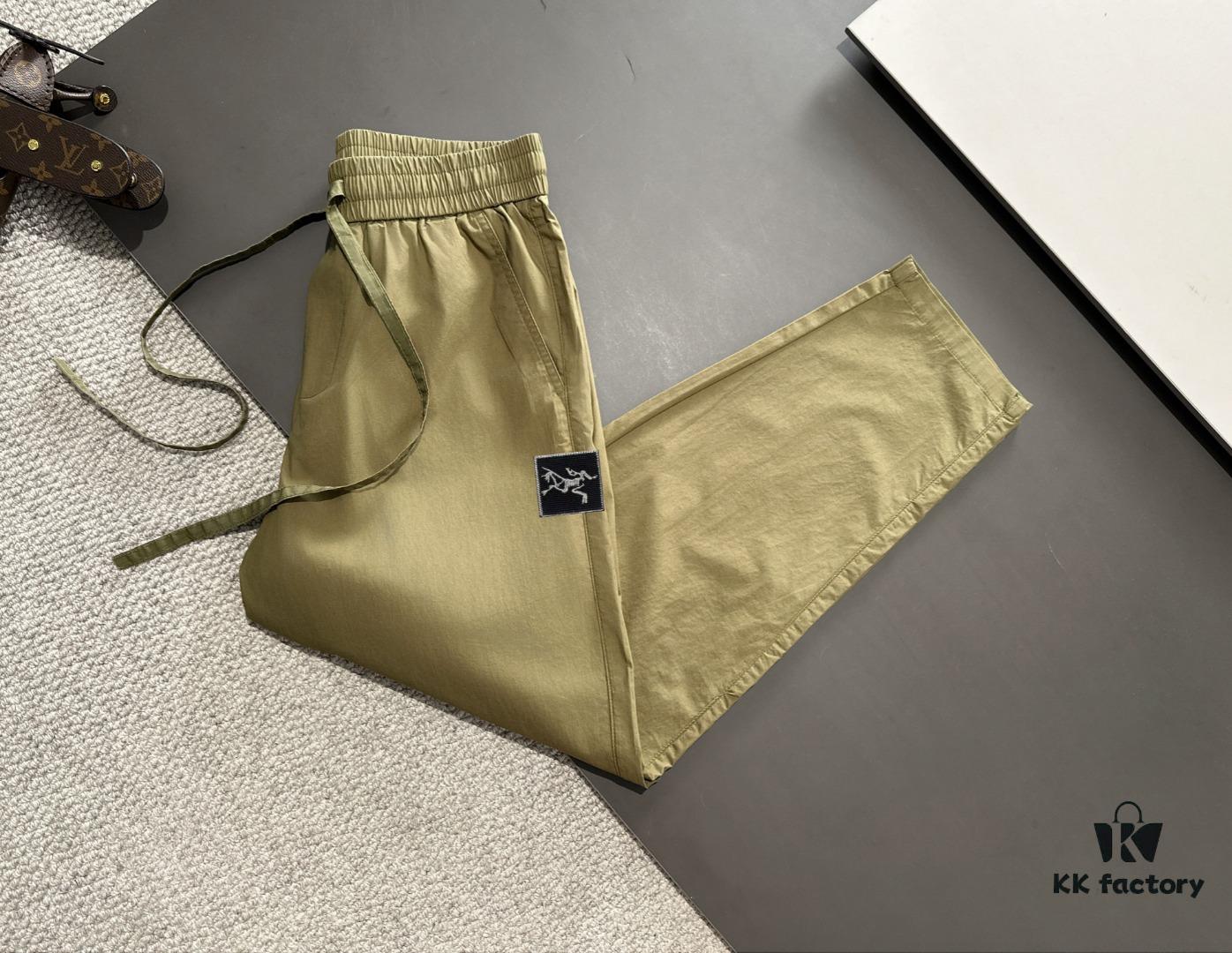 Arc'teryx 2025 Spring/Summer New Casual Elastic Waist Pants, Lightweight Custom Counter Fabric, Breathable and Comfortable, Exquisite Details, Premium Design Concept, Soft and Smooth Touch