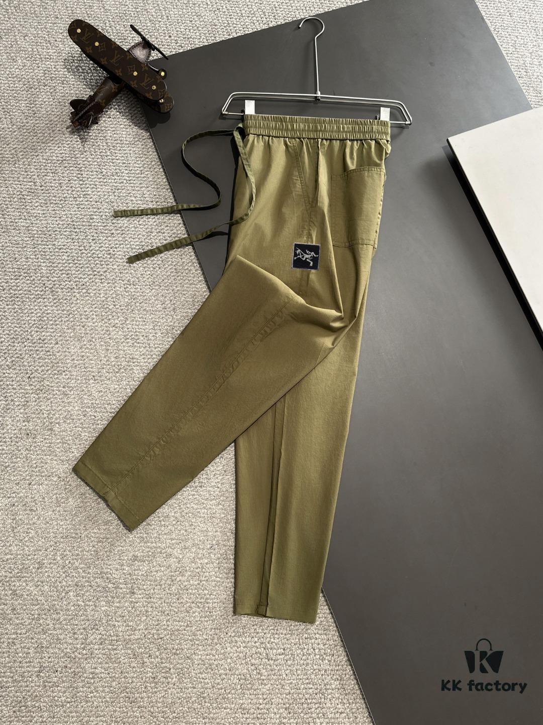 Arc'teryx 2025 Spring/Summer New Casual Elastic Waist Pants, Lightweight Custom Counter Fabric, Breathable and Comfortable, Exquisite Details, Premium Design Concept, Soft and Smooth Touch