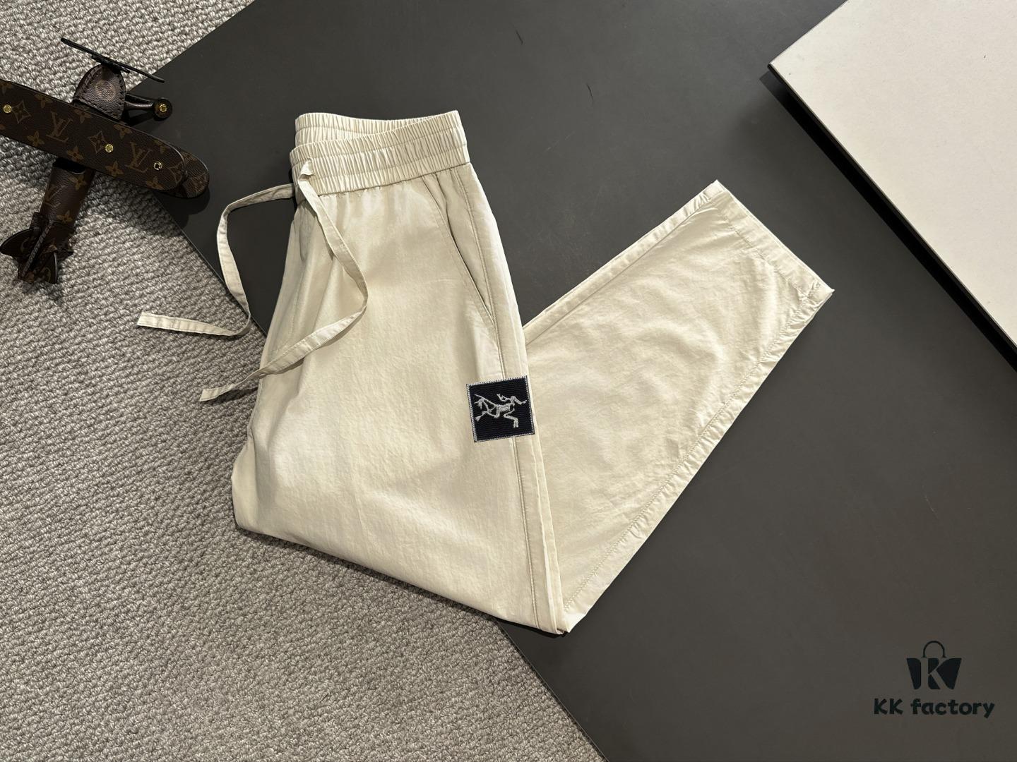 Arc'teryx 2025 Spring/Summer New Casual Elastic Waist Pants, Lightweight Custom Fabric, Breathable and Comfortable, Exquisite Details, Premium Design, Soft and Smooth Texture, Relaxed Cut with Excellent Fit