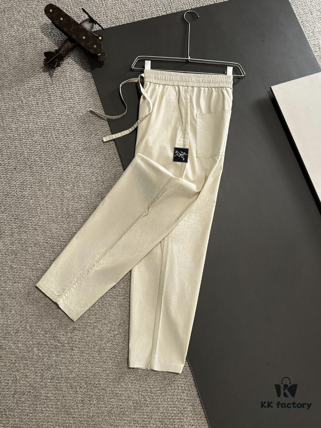 Arc'teryx 2025 Spring/Summer New Casual Elastic Waist Pants, Lightweight Custom Fabric, Breathable and Comfortable, Exquisite Details, Premium Design, Soft and Smooth Texture, Relaxed Cut with Excellent Fit