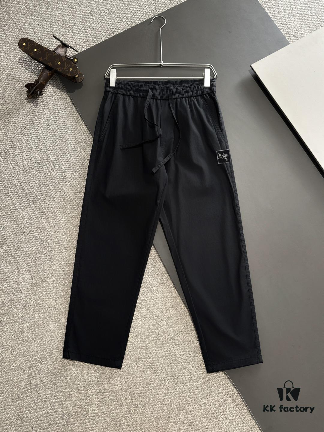 Arc'teryx 2025 Spring/Summer New Casual Elastic Waist Pants, Lightweight Custom Counter Fabric, Breathable and Comfortable, Exquisite Details, Premium Design Concept, Soft and Smooth Texture, Excellent Fit