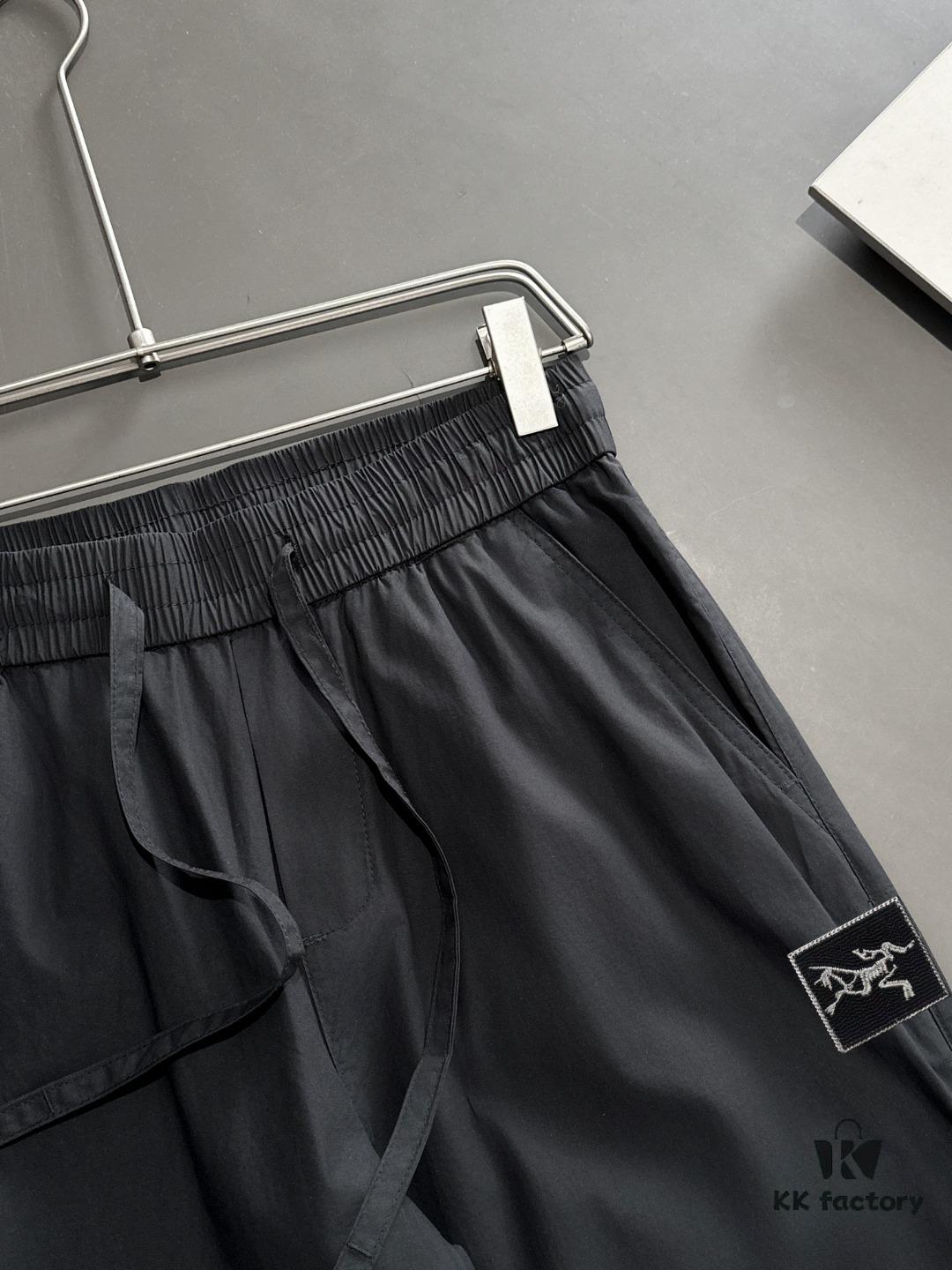 Arc'teryx 2025 Spring/Summer New Casual Elastic Waist Pants, Lightweight Custom Counter Fabric, Breathable and Comfortable, Exquisite Details, Premium Design Concept, Soft and Smooth Texture, Excellent Fit