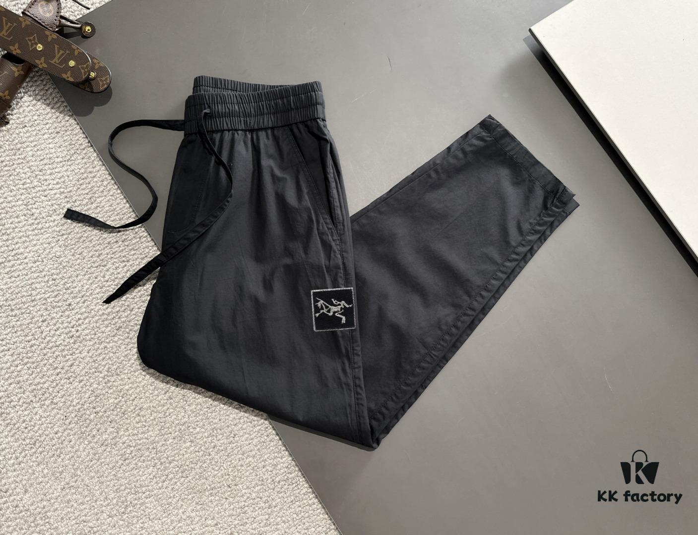 Arc'teryx 2025 Spring/Summer New Casual Elastic Waist Pants, Lightweight Custom Counter Fabric, Breathable and Comfortable, Exquisite Details, Premium Design Concept, Soft and Smooth Texture, Excellent Fit