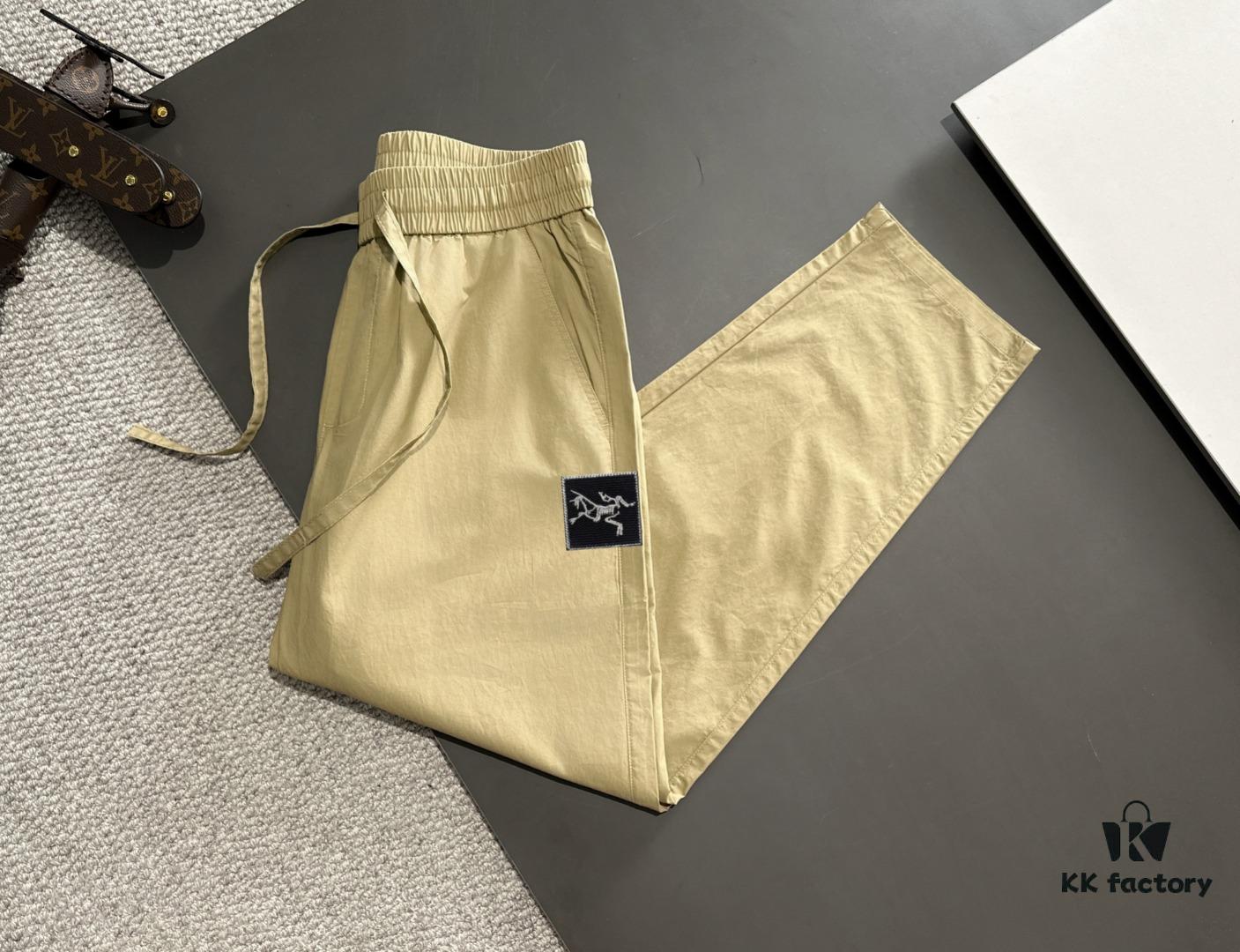 Arc'teryx 2025 Spring/Summer New Casual Elastic Waist Pants, Lightweight Custom Fabric, Breathable and Comfortable, Premium Design with Impeccable Details, Soft and Smooth Texture, Modern Relaxed Cut, Excellent Fit