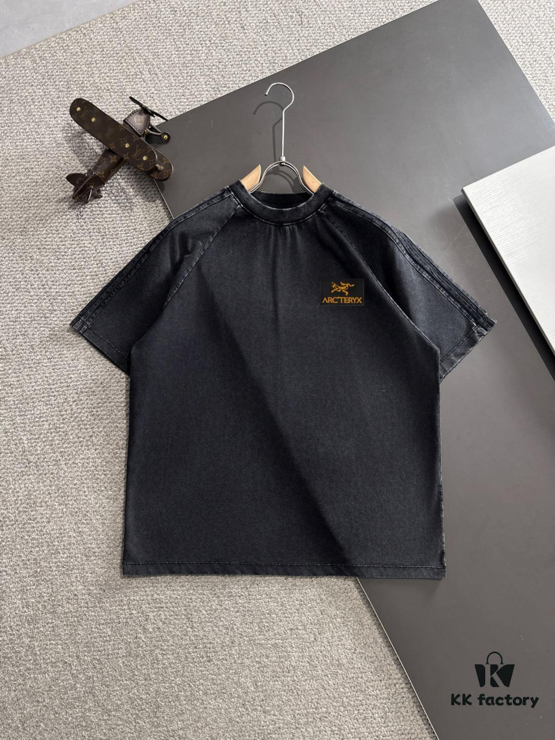 Arc'teryx High-End Custom 2025 Spring/Summer New Casual Washed Suit with Elastic Waistband, Wax-Dyed Cowhide Fabric for Breathability and Sweat Absorption