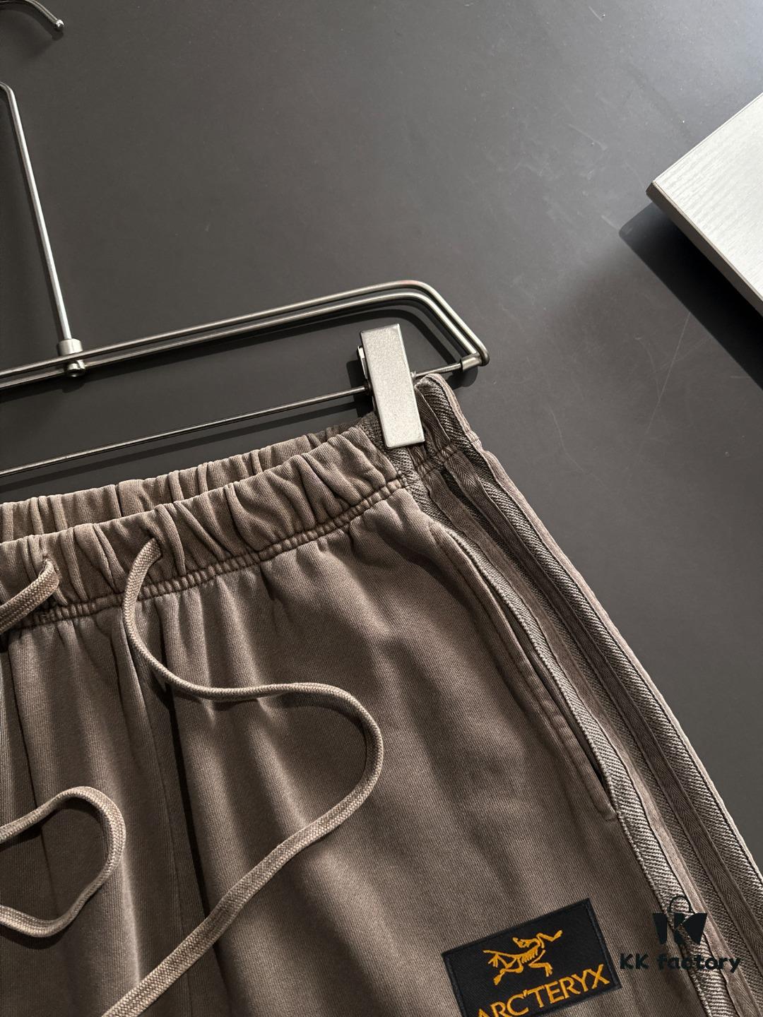 Arc'teryx High-End Custom 2025 Spring/Summer New Casual Washed Suit with Elastic Waistband, Wax-Dyed Textured Fabric, Breathable and Sweat-Absorbent