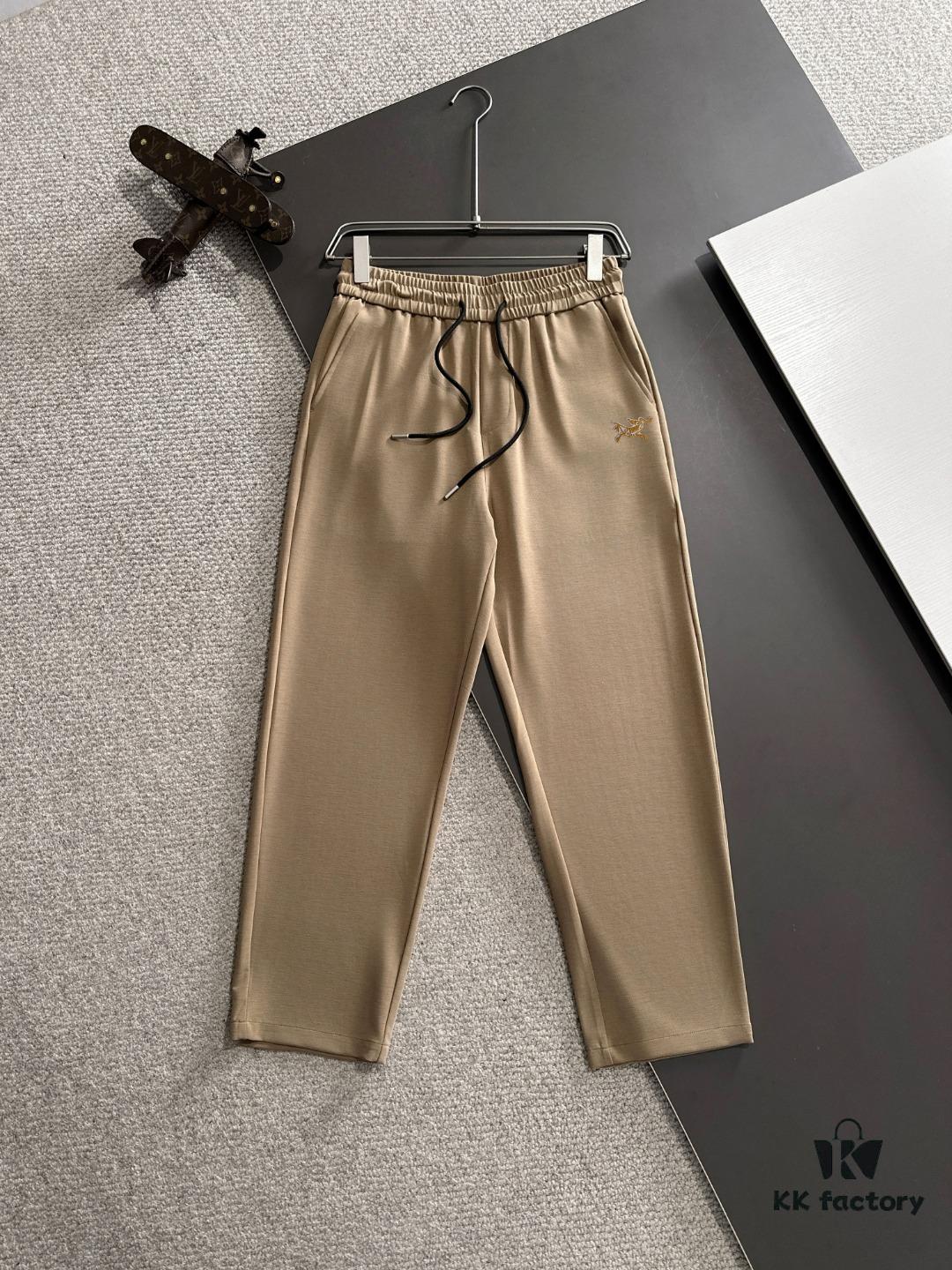 Shizhuniao 2025 Spring and Summer New Elastic Waist Casual Pants, Lightweight Cabinet Custom Fabric, Breathable and Comfortable, Exquisite Details, Brand Design Concept, High Quality, Soft and Smooth Touch