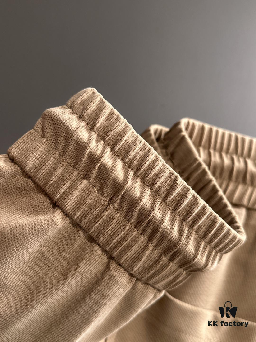 Shizhuniao 2025 Spring and Summer New Elastic Waist Casual Pants, Lightweight Cabinet Custom Fabric, Breathable and Comfortable, Exquisite Details, Brand Design Concept, High Quality, Soft and Smooth Touch