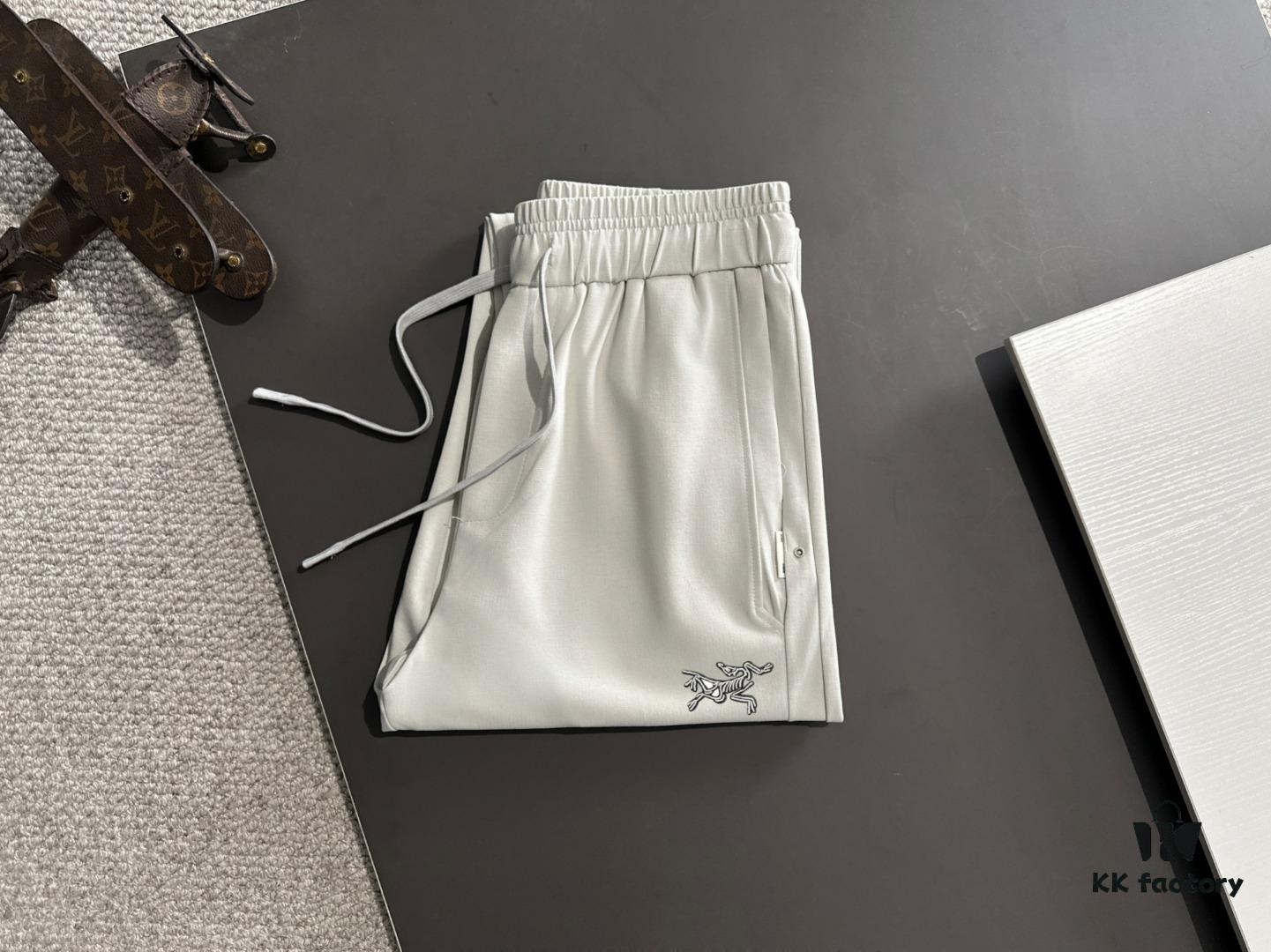 Arc'teryx 2025 Spring/Summer New Casual Elastic Waist Pants, Lightweight Custom Counter Fabric, Breathable and Comfortable, Exquisite Details, Premium Design Concept, Soft and Smooth Touch