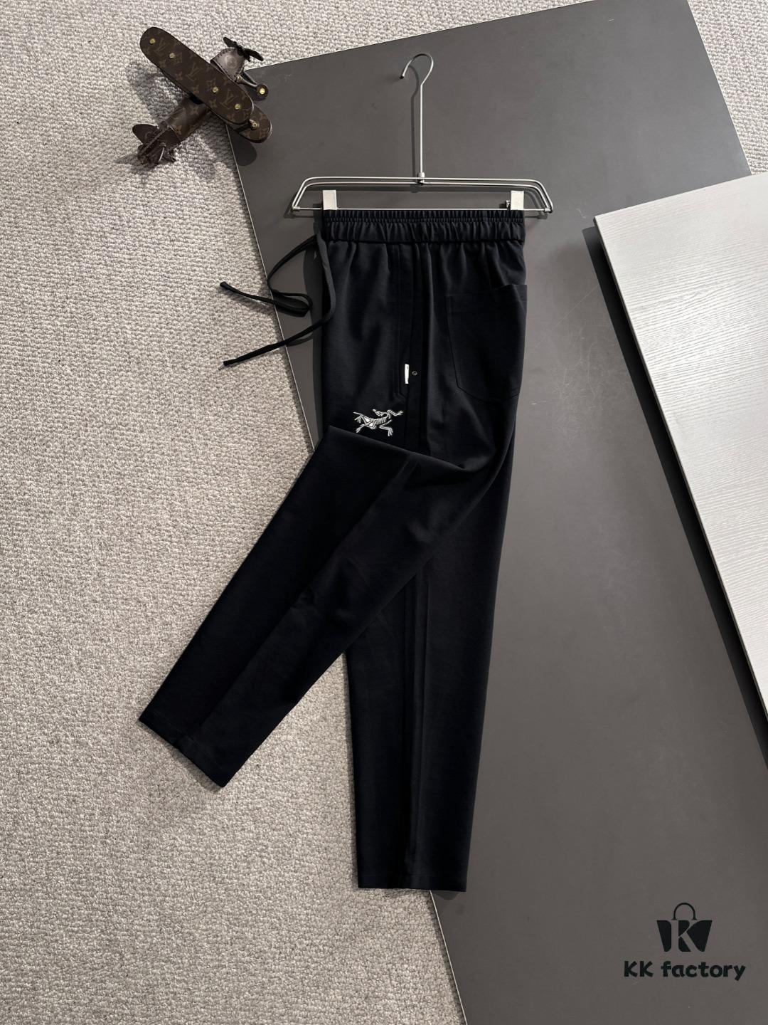 Arc'teryx 2025 Spring/Summer New Casual Drawstring Pants, Lightweight Custom Fabric from Cabinet, Highly Breathable and Comfortable, Exquisite Details, Brand-Oriented Design Concept Reflecting High Quality, Soft and Smooth Touch with Excellent Fit