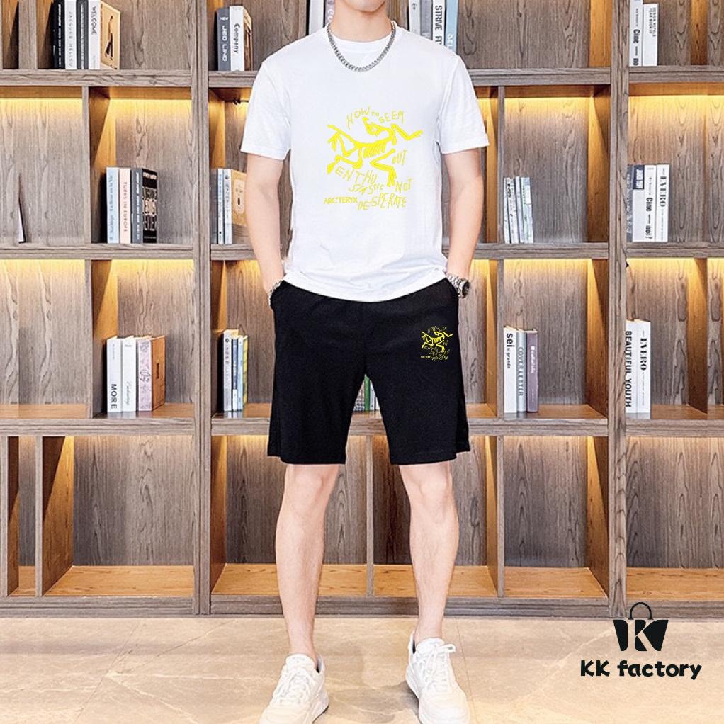 ARCTERYX Men's 2025 New Arrival Short-Sleeve T-Shirt and Shorts Set, Official Website Synchronized Release, High-End Version Available, Exquisitely Soft and Comfortable Fabric, Three-Dimensional Tailoring for Superior Fit