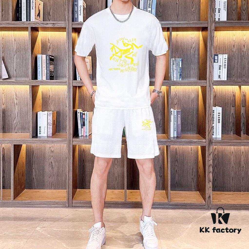 ARCTERYX Men's 2025 New Arrival Short-Sleeve T-Shirt and Shorts Set, Official Website Synchronized Release, High-End Version Available, Exquisitely Soft and Comfortable Fabric, Three-Dimensional Tailoring for Superior Fit