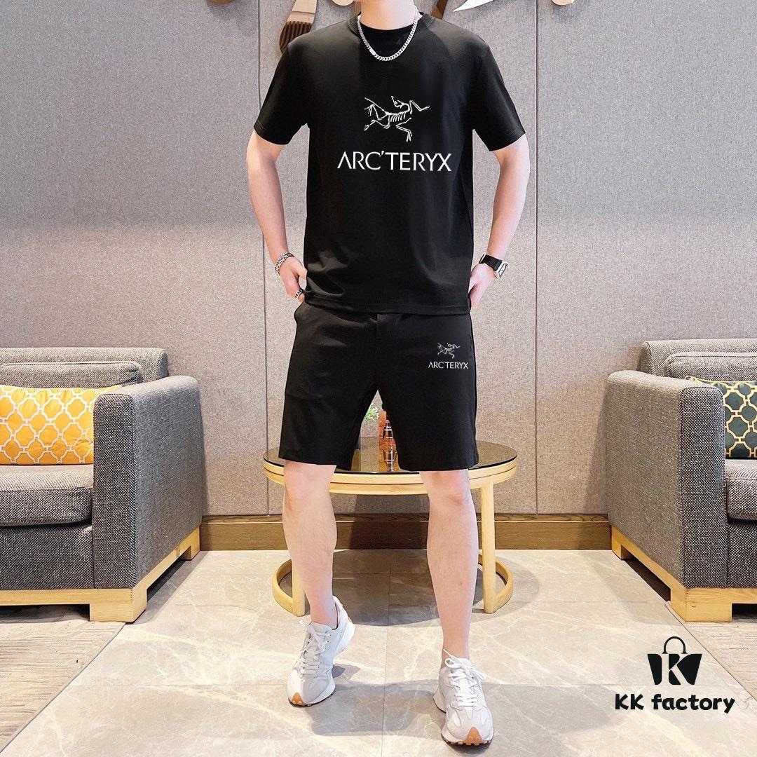 ARCTERYX Men's Short Sleeve T-Shirt and Shorts Set 2025 New Arrival! Official Website Synchronized Release! High-End Version! Exquisitely Soft and Comfortable Fabric! Ergonomic Tailoring for Superior Fit!
