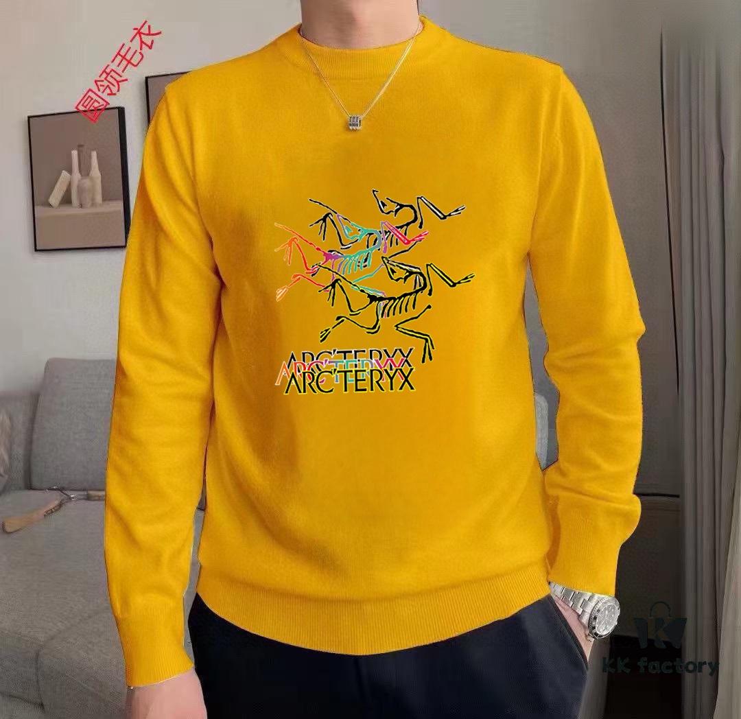 ARCTERYX Autumn-Winter Classic Crew Neck Wool Sweater, 2025 Latest Style, Premium Wool Blend, Slim Fit, Unisex Design
