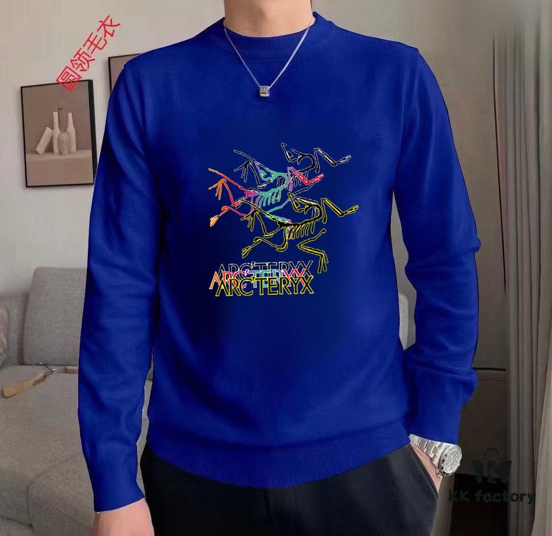 ARCTERYX Autumn-Winter Classic Crew Neck Wool Sweater, 2025 Latest Style, Premium Wool Blend, Slim Fit, Unisex Design