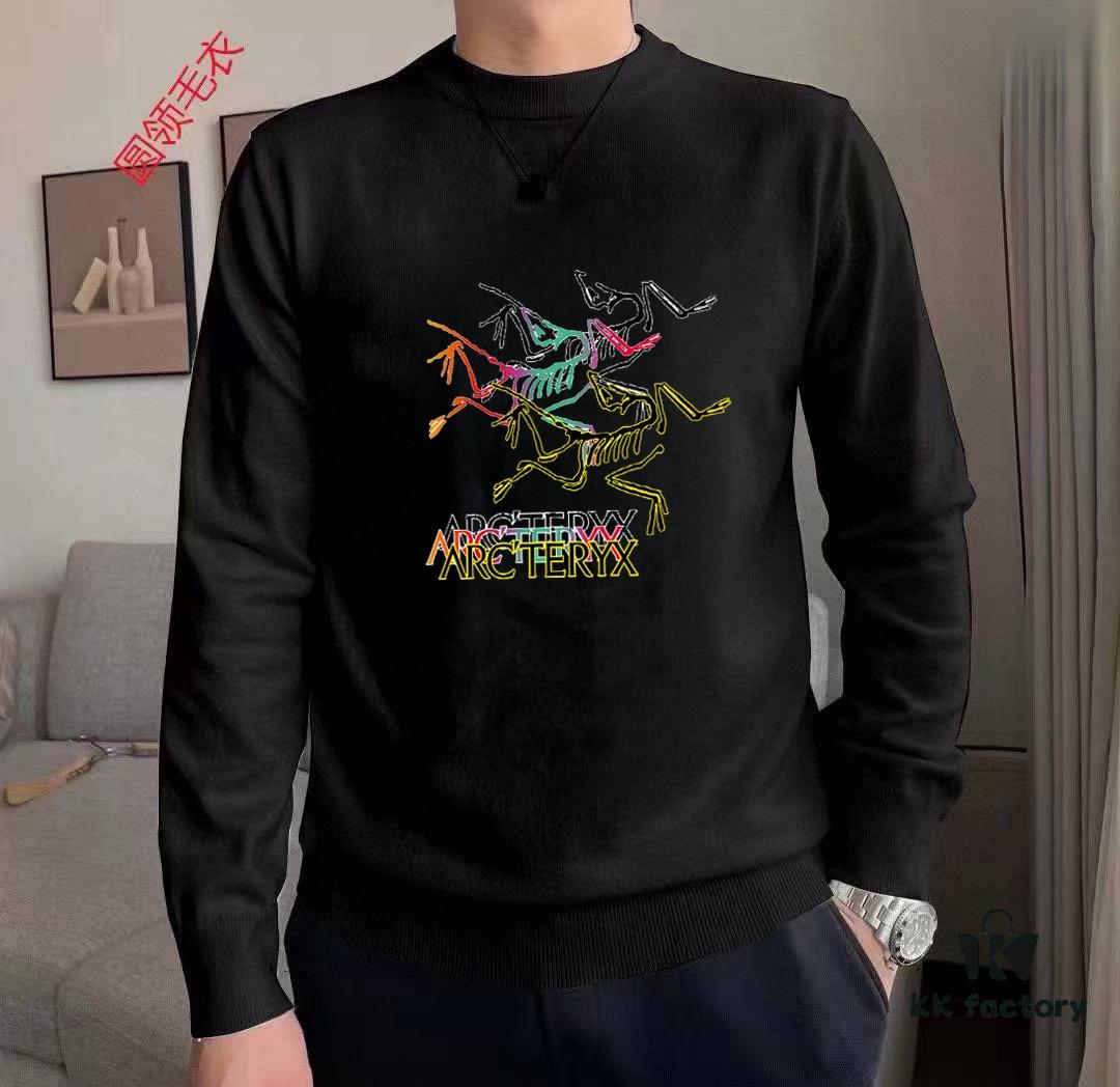 ARCTERYX Autumn-Winter Classic Crew Neck Wool Sweater, 2025 Latest Style, Premium Wool Blend, Slim Fit, Unisex Design