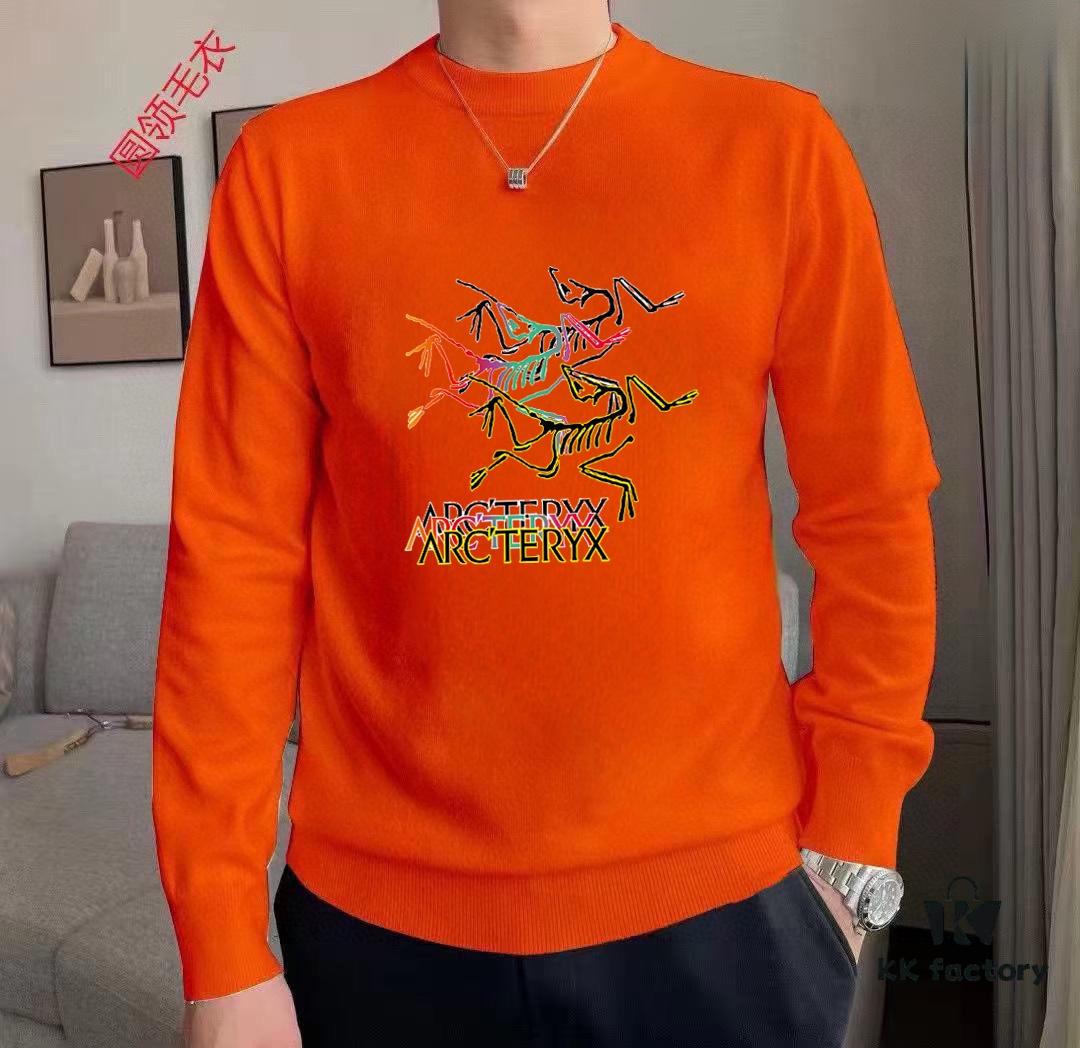 ARCTERYX Autumn-Winter Classic Crew Neck Wool Sweater, 2025 Latest Style, Premium Wool Blend, Slim Fit, Unisex Design