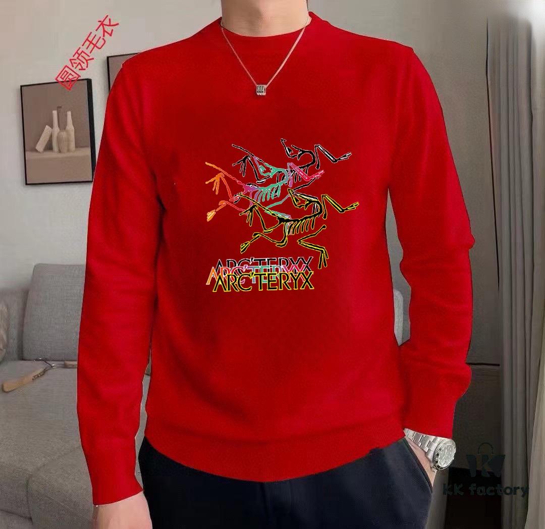 ARCTERYX Autumn-Winter Classic Crew Neck Wool Sweater, 2025 Latest Style, Premium Wool Blend, Slim Fit, Unisex Design