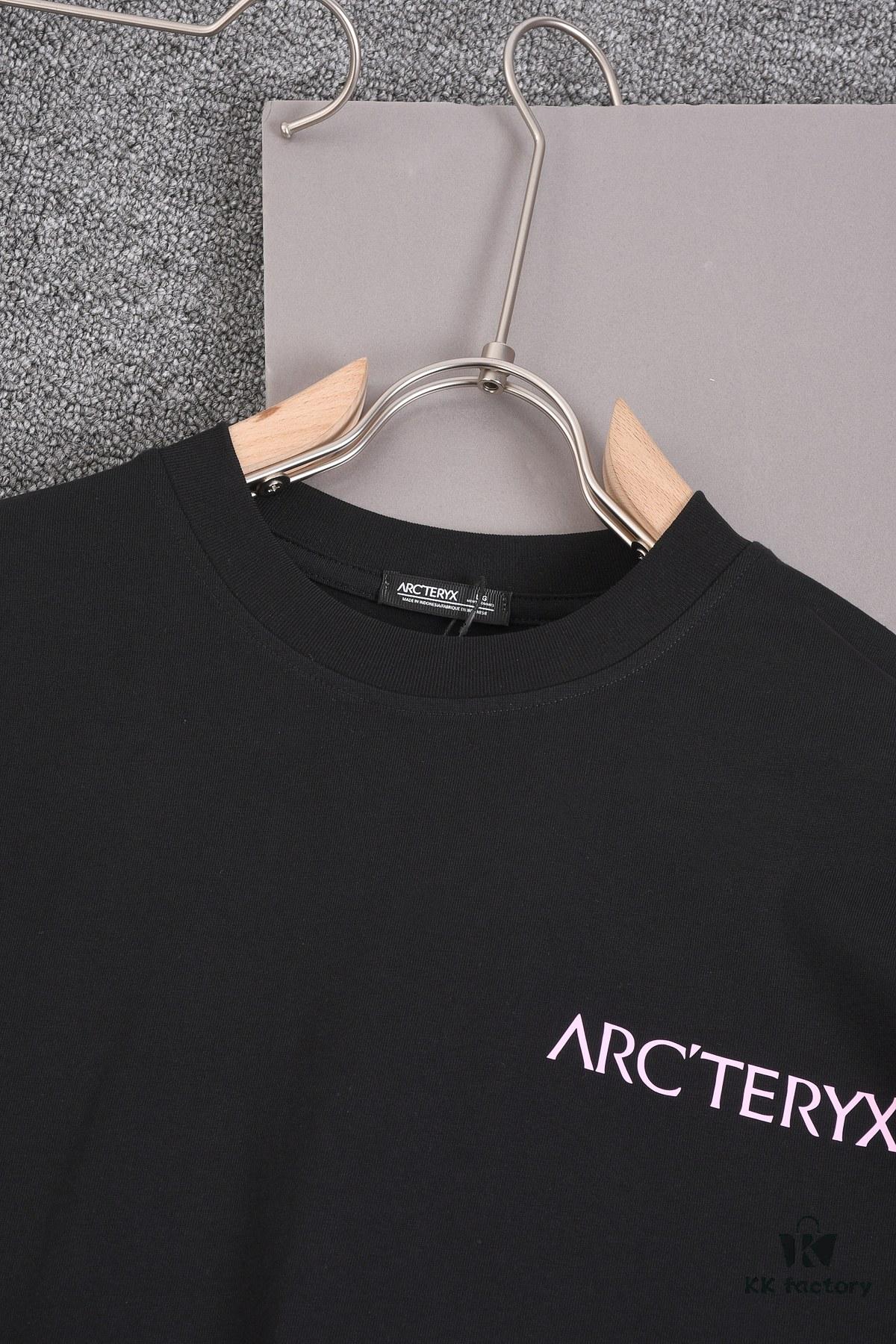 New Arrival 25S Arc'teryx Printed T-Shirt, Washed Cotton Fabric, Unisex Loose Fit