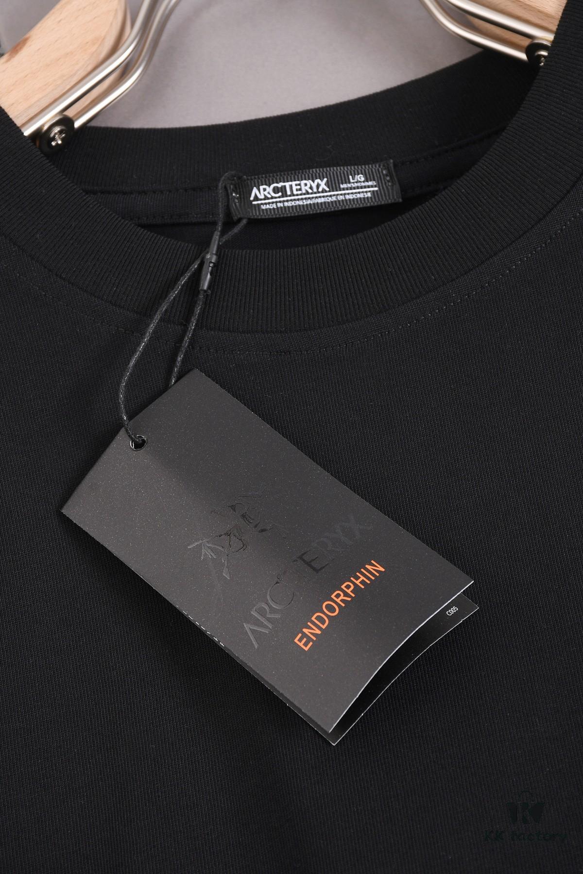 New Arrival 25S Arc'teryx Printed T-Shirt, Washed Cotton Fabric, Unisex Loose Fit