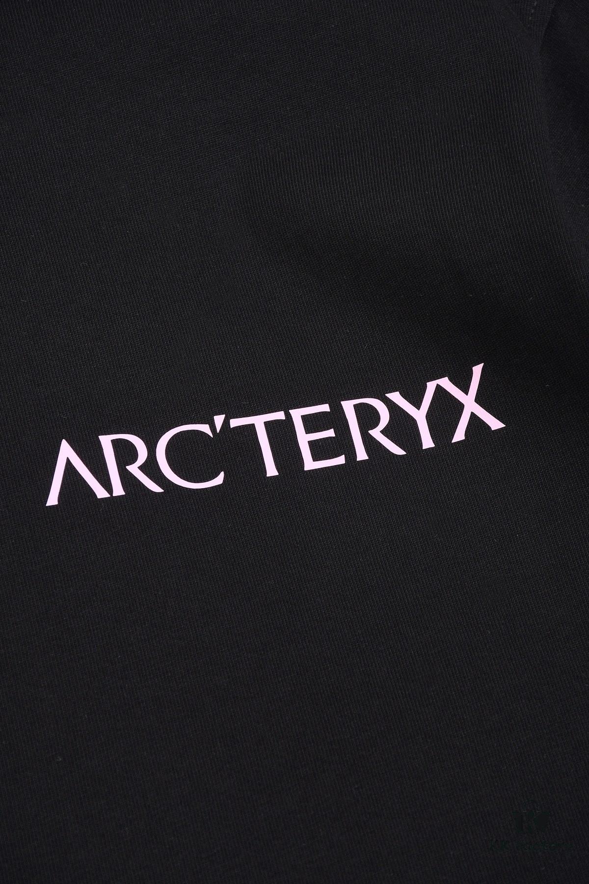 New Arrival 25S Arc'teryx Printed T-Shirt, Washed Cotton Fabric, Unisex Loose Fit