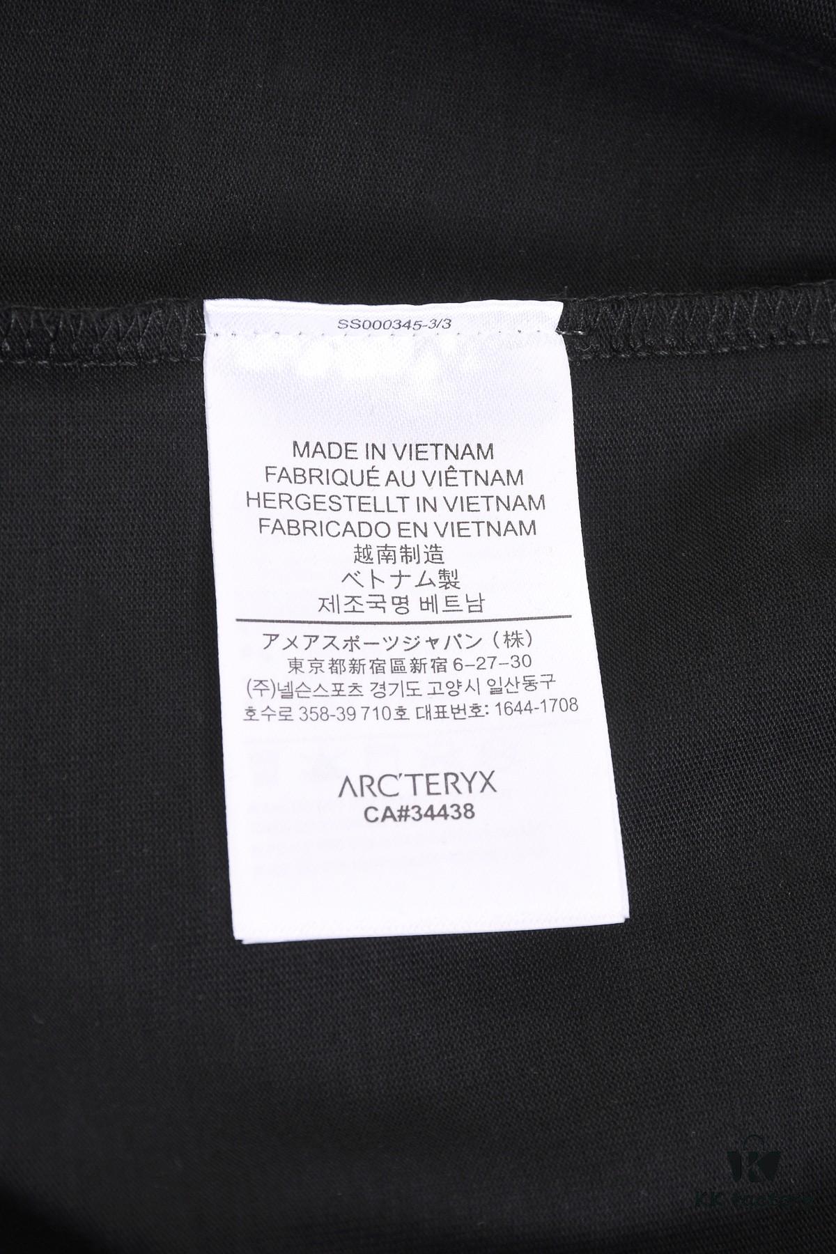 New Arrival 25S Arc'teryx Printed T-Shirt, Washed Cotton Fabric, Unisex Loose Fit