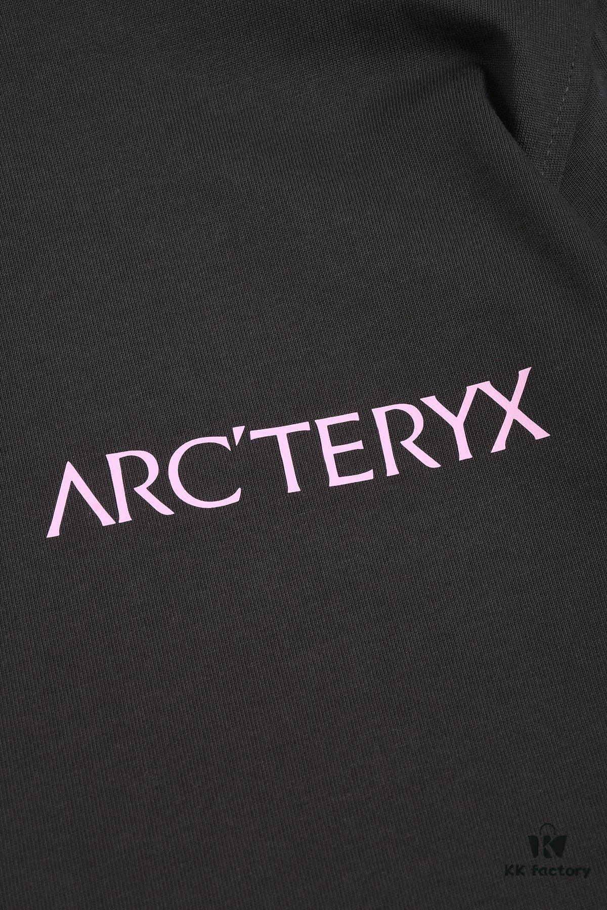 New Arrival 25S Arc'teryx Printed T-Shirt, Garment-Washed Cotton Fabric, Soft and Comfortable, Unisex Loose Fit