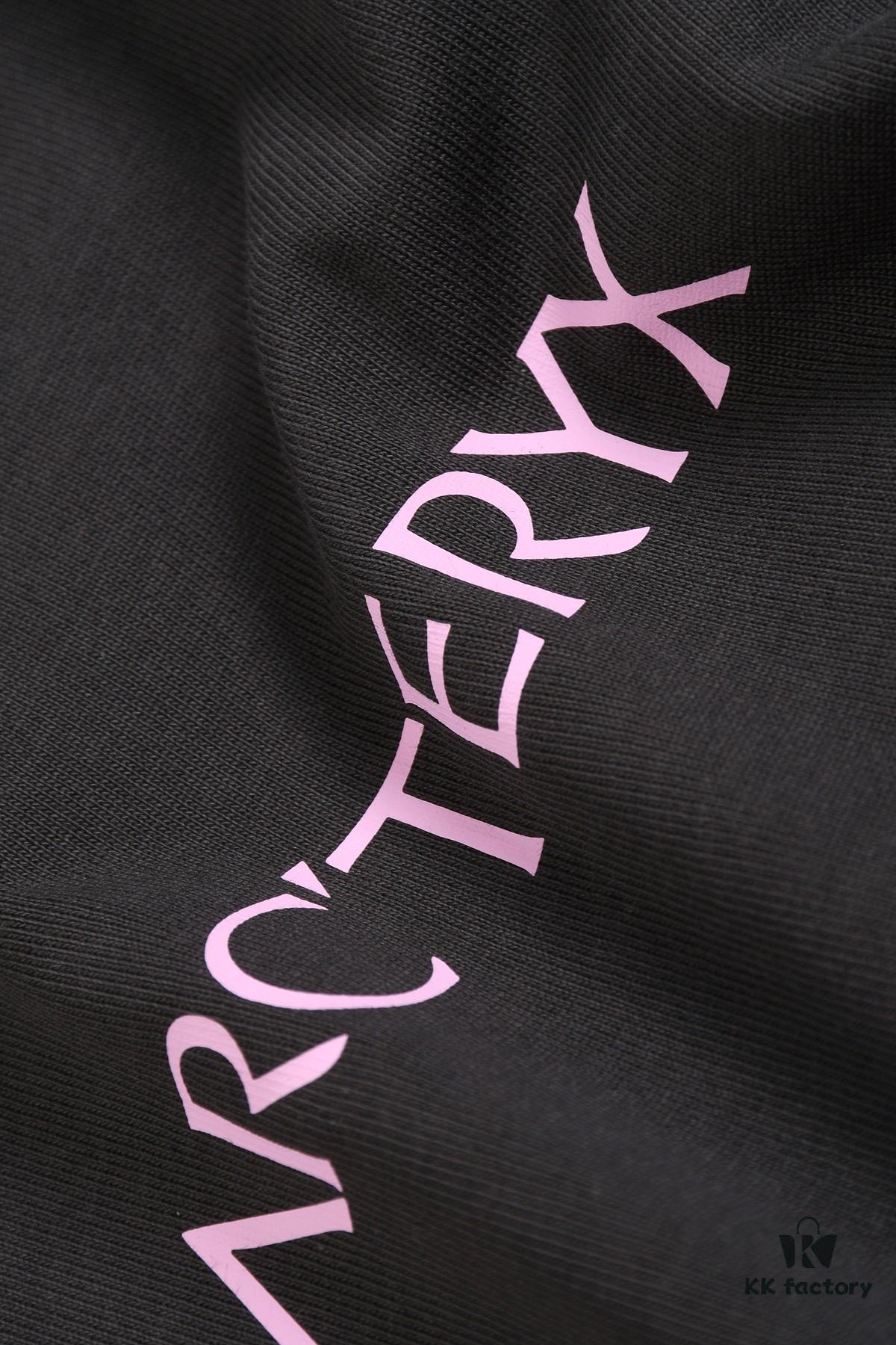 New Arrival 25S Arc'teryx Printed T-Shirt, Garment-Washed Cotton Fabric, Soft and Comfortable, Unisex Loose Fit