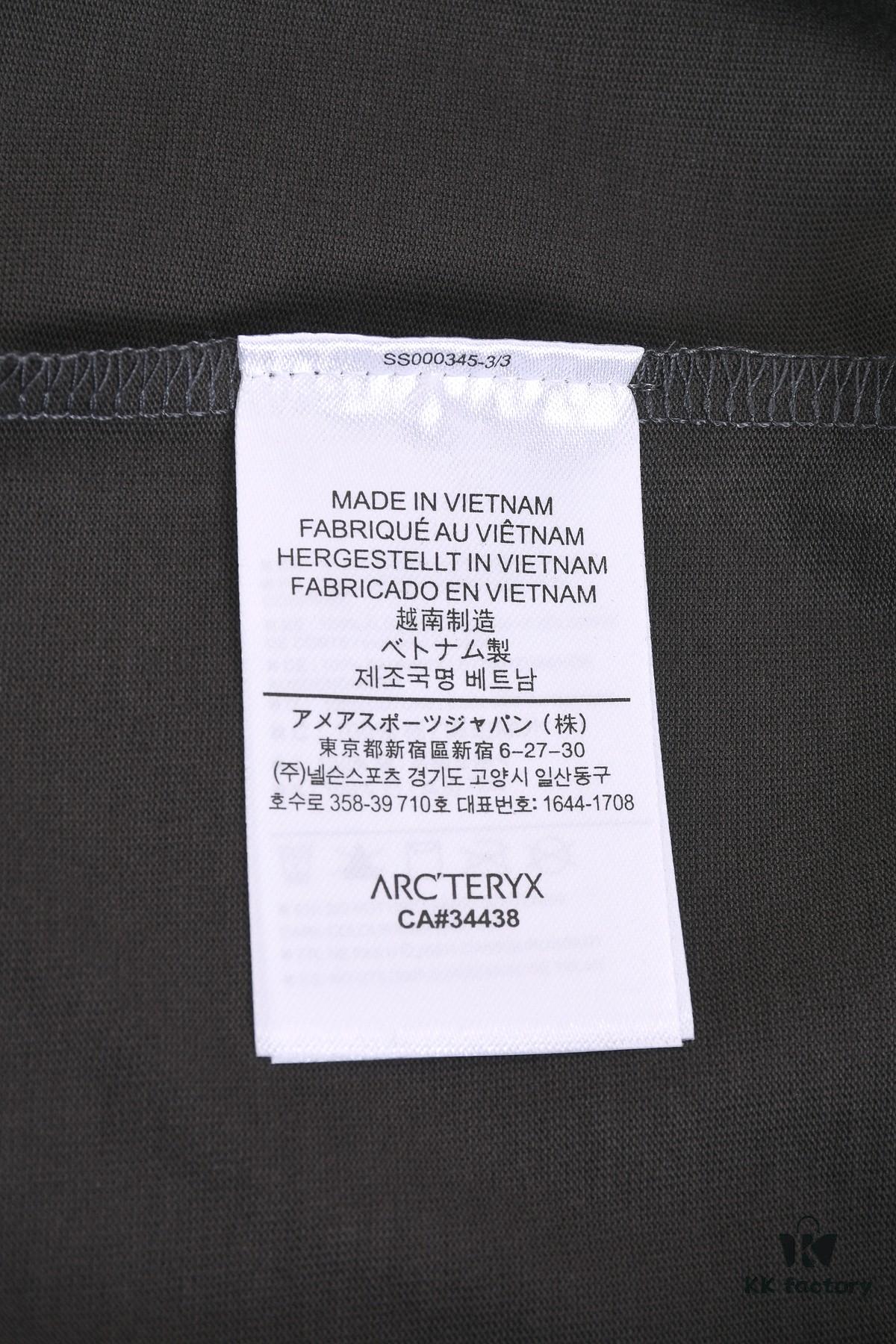 New Arrival 25S Arc'teryx Printed T-Shirt, Garment-Washed Cotton Fabric, Soft and Comfortable, Unisex Loose Fit