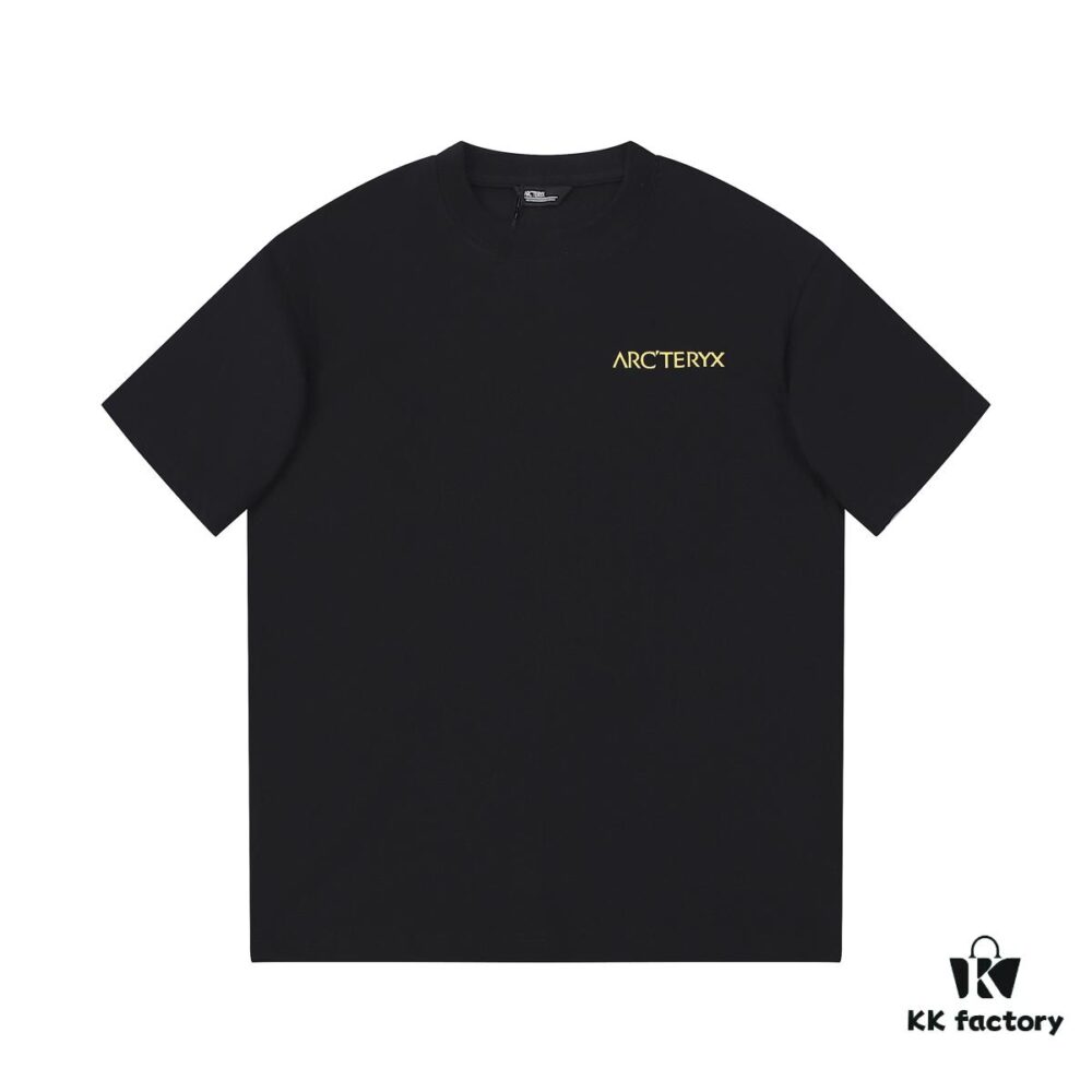 ARC'TERYX New Arrival 2025SS Z668004 Short Sleeve T-Shirt, Premium Cotton Crew Neck Tee with Front and Back Graphic Print, Unisex Fashion Design