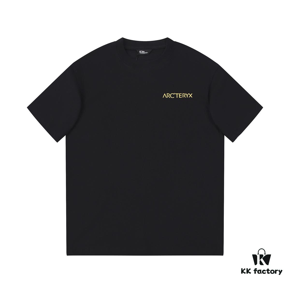 ARC'TERYX New Arrival 2025SS Z668004 Short Sleeve T-Shirt, Premium Cotton Crew Neck Tee with Front and Back Graphic Print, Unisex Fashion Design