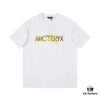 New Arrival 2025 Spring and Summer Style No. Z668003 ARC'TERYX Short-Sleeve T-Shirt, Silicone Embossed Logo on Chest, 32-Single High-Grammage Washed Cotton Fabric, Shrink-Resistant and Shape-Retaining, Classic Unisex Design