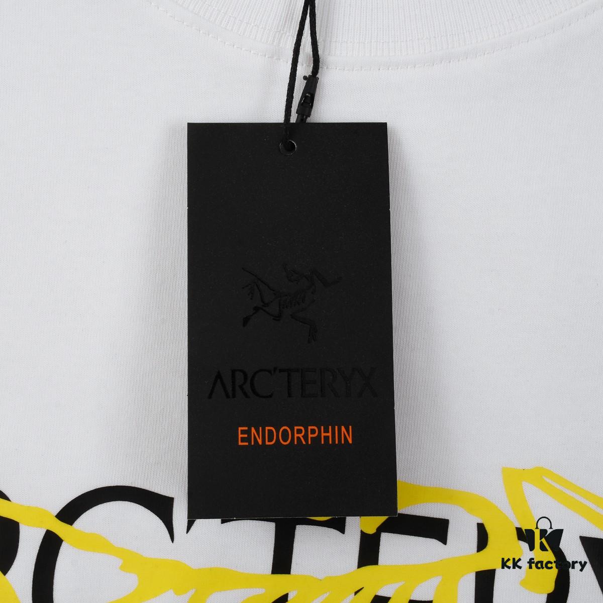 New Arrival 2025 Spring and Summer Style No. Z668003 ARC'TERYX Short-Sleeve T-Shirt, Silicone Embossed Logo on Chest, 32-Single High-Grammage Washed Cotton Fabric, Shrink-Resistant and Shape-Retaining, Classic Unisex Design