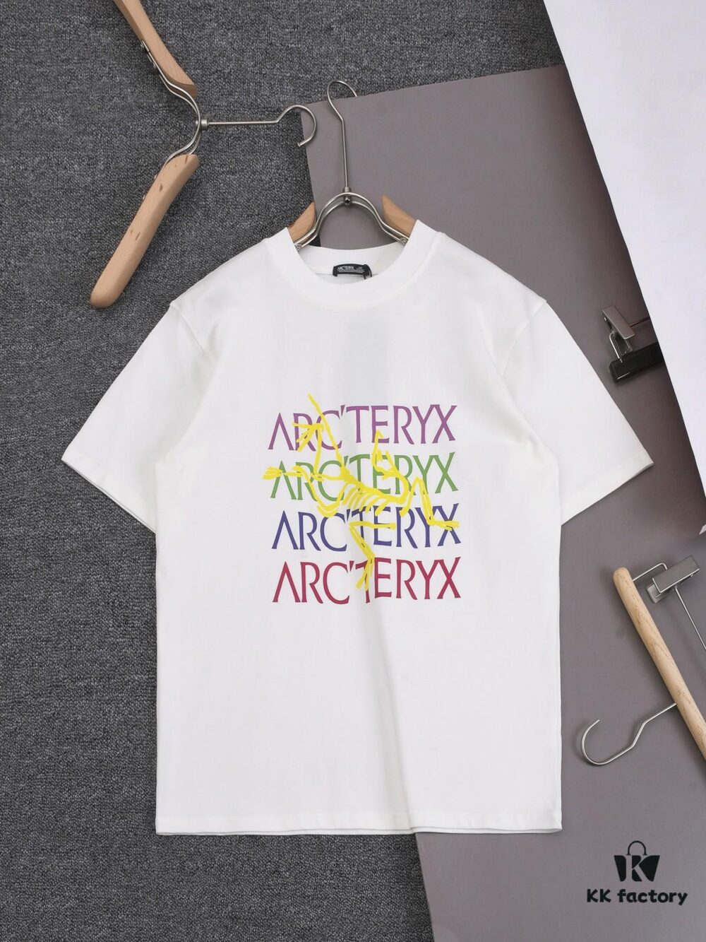 New Arrival 25S Arc'teryx Digital Print Letter T-Shirt, Pre-washed Pure Cotton Fabric, Soft and Skin-friendly, Unisex Loose Fit Fashionable Tee