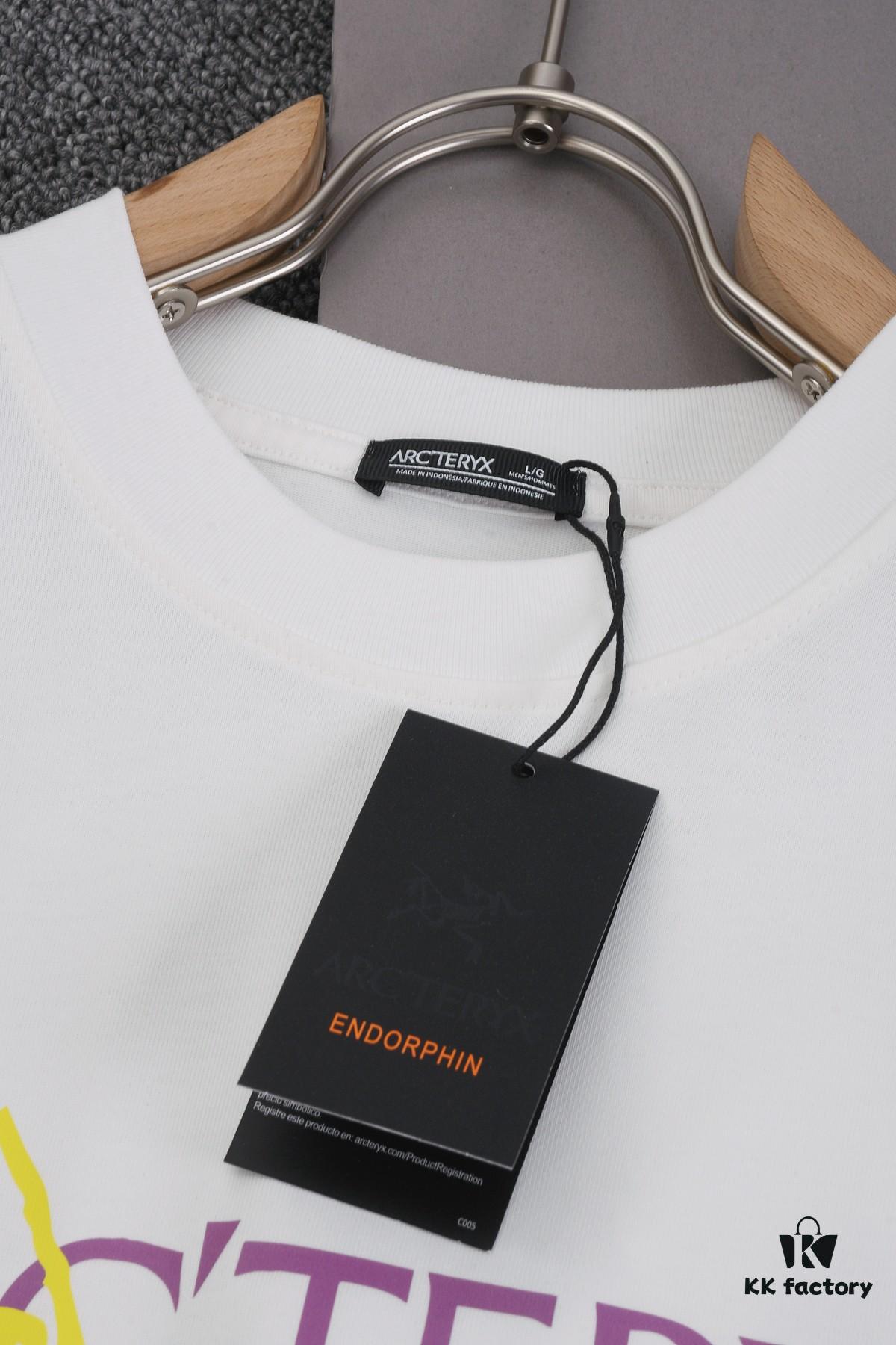 New Arrival 25S Arc'teryx Digital Print Letter T-Shirt, Pre-washed Pure Cotton Fabric, Soft and Skin-friendly, Unisex Loose Fit Fashionable Tee