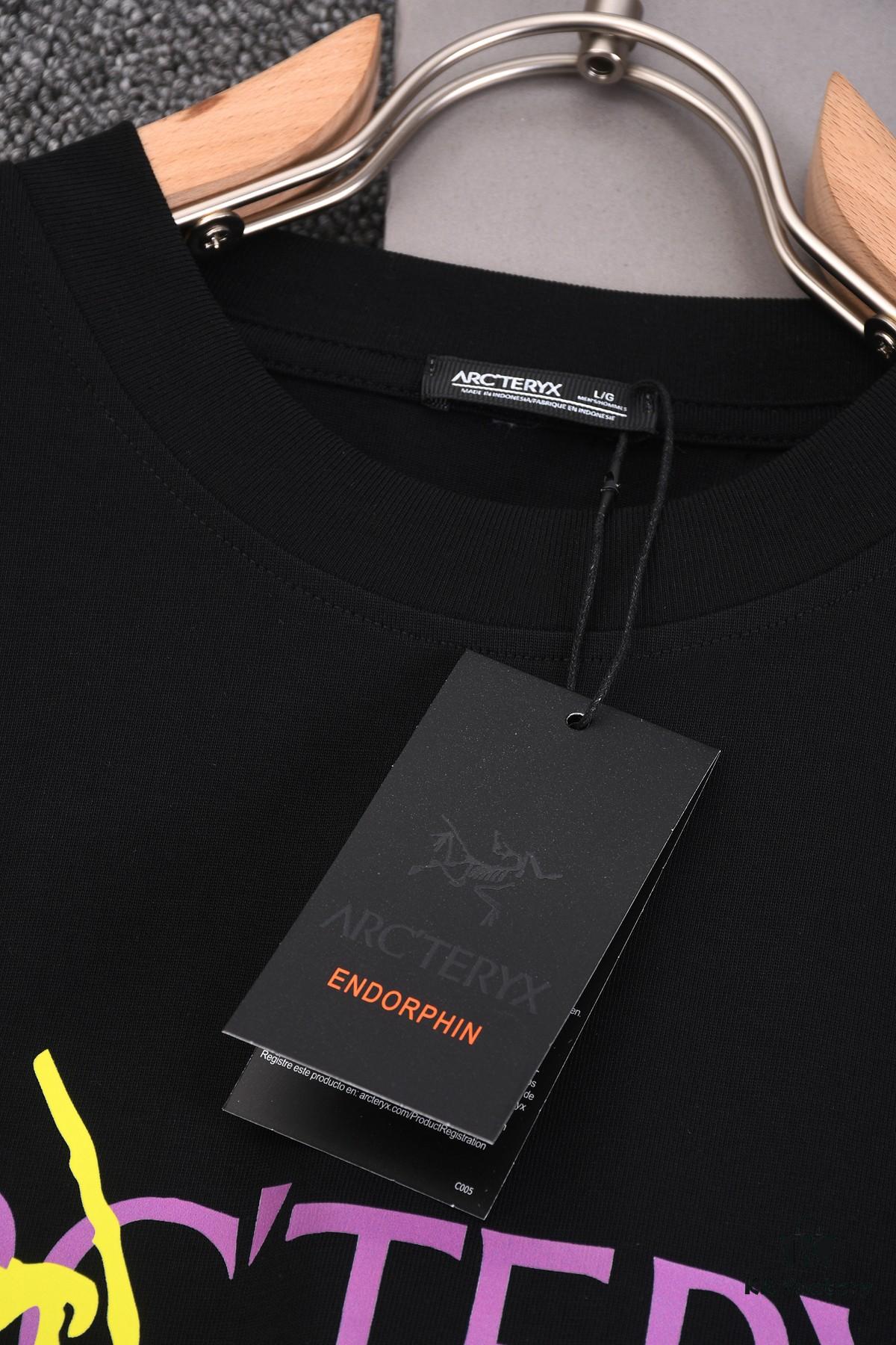 New Arrival 25S Arc'teryx Digital Print Letter T-Shirt, Premium Cotton Washed Fabric, Soft and Comfortable Unisex Loose Fit