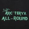 New Arrival ARC'TERYX Short Sleeve T-Shirt, Front Logo Graffiti Bird Dual Design, 32-Single High-Grammage Cotton Washed Fabric, Shrink-Resistant and Shape-Retaining, Unisex Style