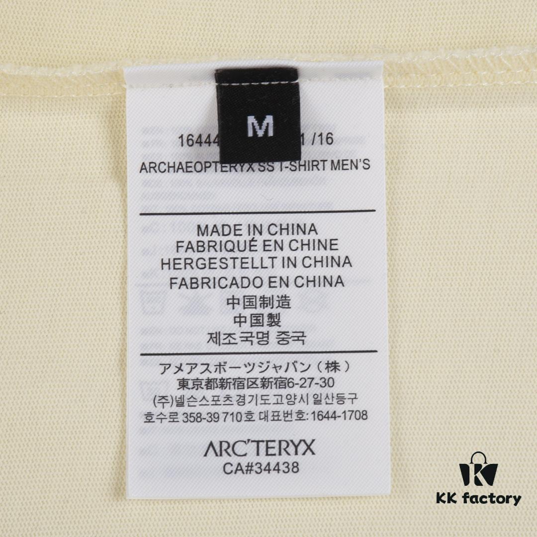 New Arrival ARC'TERYX Alpha Short-Sleeve T-Shirt, Graffiti Logo Design, 32-Single High-GSM Washed Cotton Fabric, Anti-Shrink and Non-Deformation with Dual-Stitching on Shoulders, Unisex Style