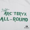 New Arrival ARC'TERYX Short Sleeve T-Shirt, Graffiti Bird Logo Design, 32-Single High-Gram Weight Cotton Washed Fabric, Anti-Shrink and Non-Deformation with Twin-Needle Stitching, Classic Unisex Fashion Top