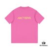 New Arrival ARC'TERYX Alpha Short-Sleeve T-Shirt, Unisex Fashion Crew Neck Tee with Graffiti Bird Logo Print, Premium 32s Double High-GSM Washed Cotton Fabric, Anti-Shrink and Non-Deformation Design