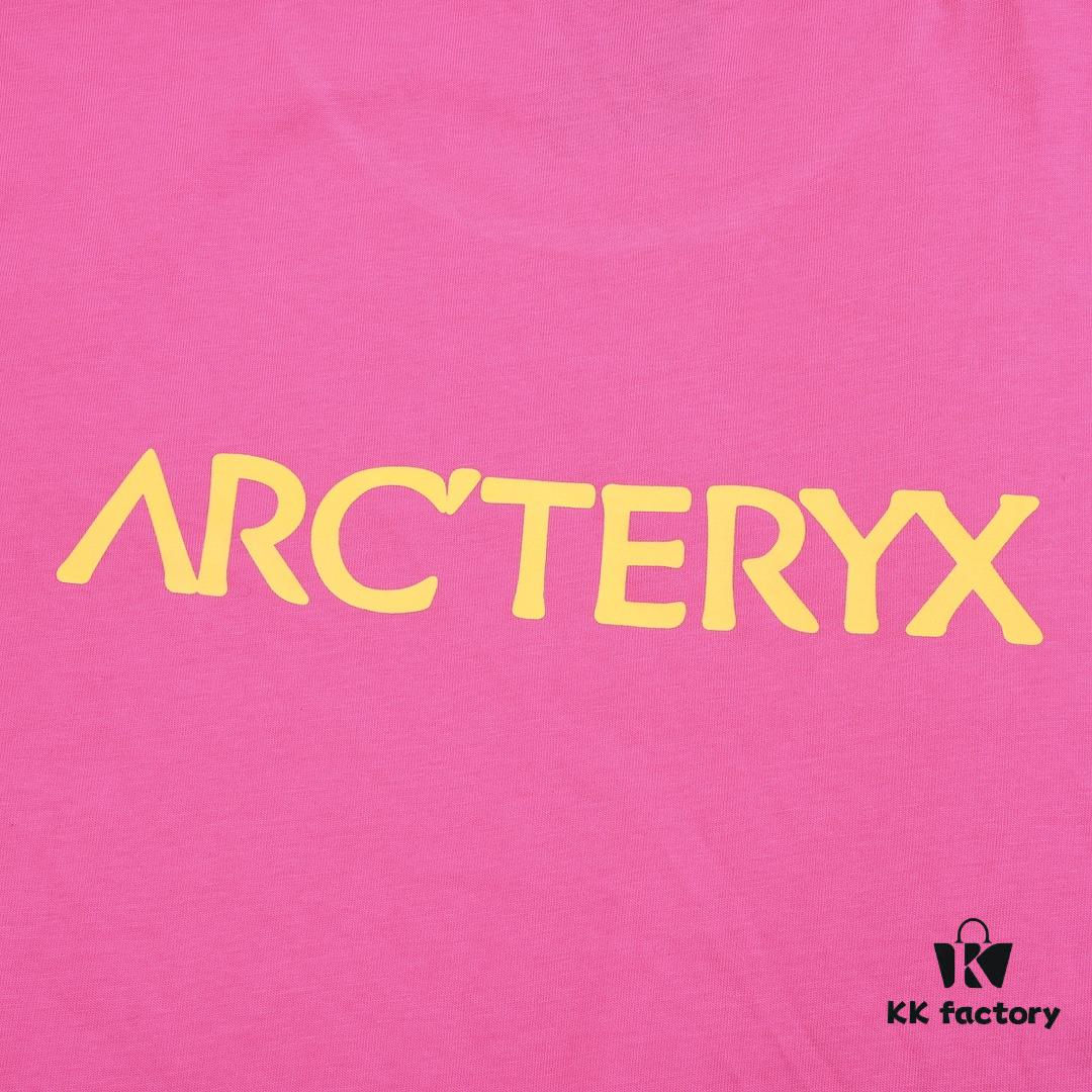 New Arrival ARC'TERYX Alpha Short-Sleeve T-Shirt, Unisex Fashion Crew Neck Tee with Graffiti Bird Logo Print, Premium 32s Double High-GSM Washed Cotton Fabric, Anti-Shrink and Non-Deformation Design