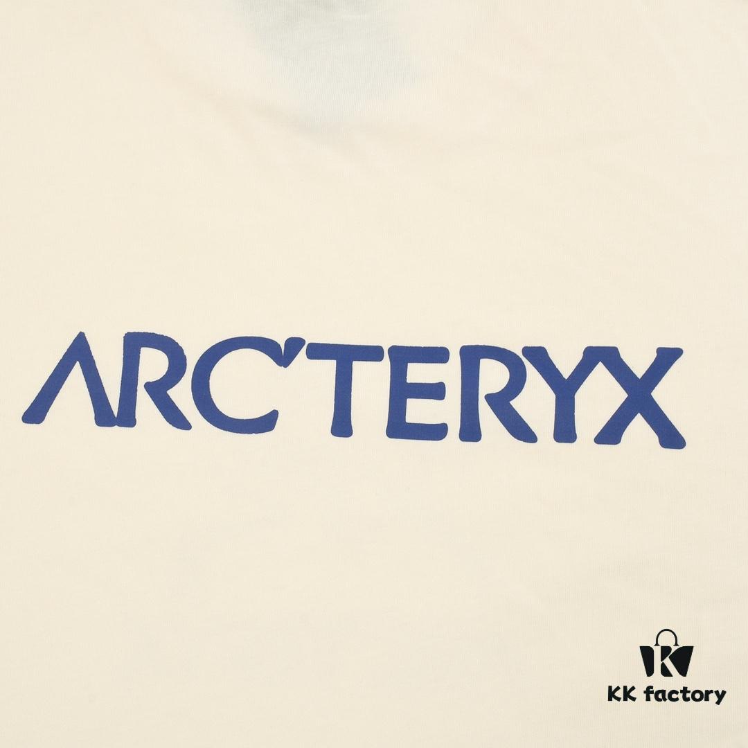 New Arrival ARC'TERYX Arcteryx Short Sleeve T-Shirt, Front and Back Chest Logo with Crow Bird Dual Design, Trendy and Stylish, 32-Single High-Grammage Cotton Washed Fabric, Shoulder Zipper Chain Base Prevents Shrinking and Deformation, Classic Unisex Fit