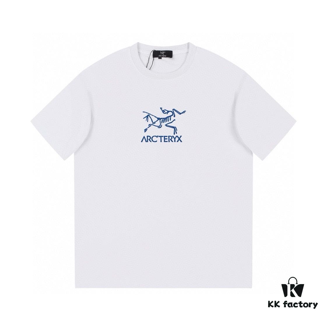 New Arrival ARC'TERYX Logo Graphic Short Sleeve T-Shirt, Premium 32-Single High-GSM Washed Cotton, Shrink-Resistant and Shape-Retaining with Dual Shoulder Zipper Design, Unisex Fashion Streetwear