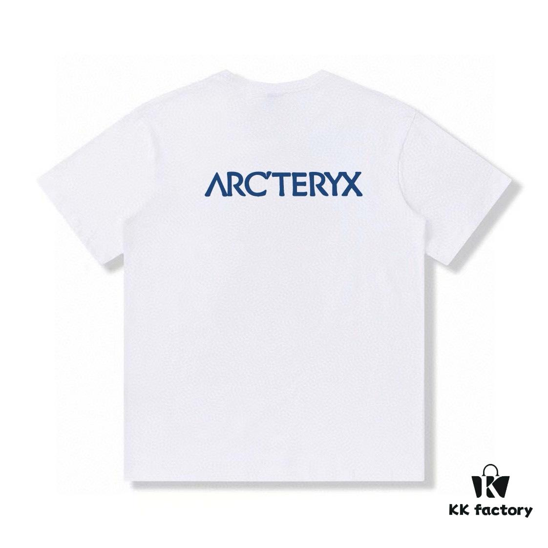 New Arrival ARC'TERYX Logo Graphic Short Sleeve T-Shirt, Premium 32-Single High-GSM Washed Cotton, Shrink-Resistant and Shape-Retaining with Dual Shoulder Zipper Design, Unisex Fashion Streetwear