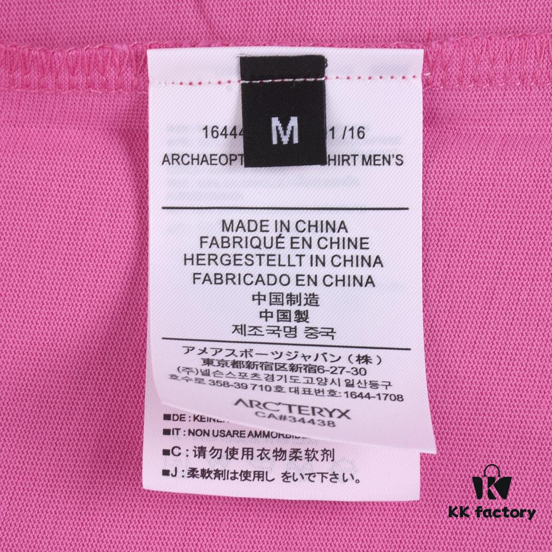 New Arrival ARC'TERYX Arc'teryx Short Sleeve T-Shirt, Double Bird Logo Design on Front, 32-Single High GSM Washed Cotton Fabric, Shrink-Resistant and Shape-Retaining with Twin Needle Stitching, Classic Unisex Style for Men and Women