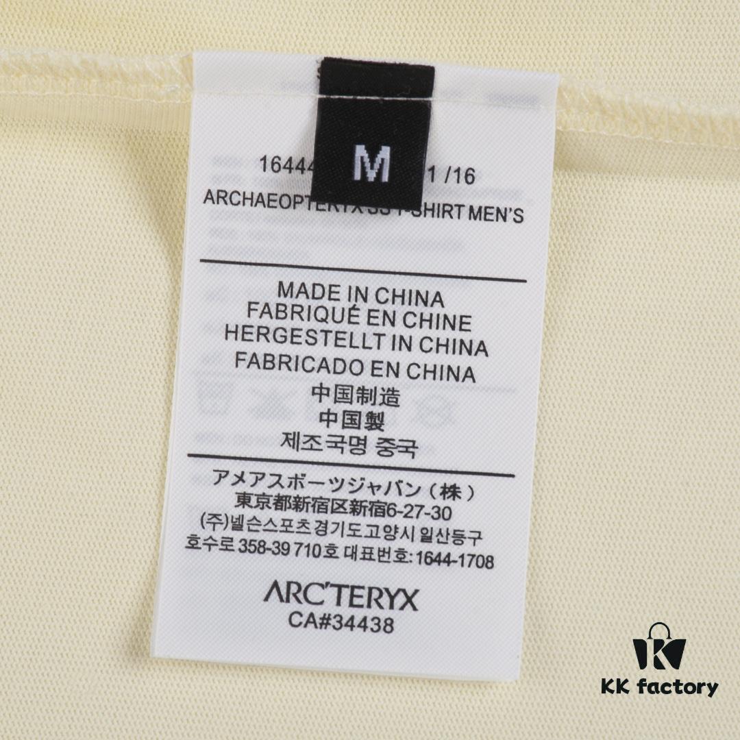 New Arrival ARC'TERYX Arcteryx Short Sleeve T-Shirt, Double Bird Logo Design on Front, 32-Single High GSM Washed Cotton Fabric, Anti-Shrink and Shape-Retaining with Twin Needle Stitching, Classic Unisex Style