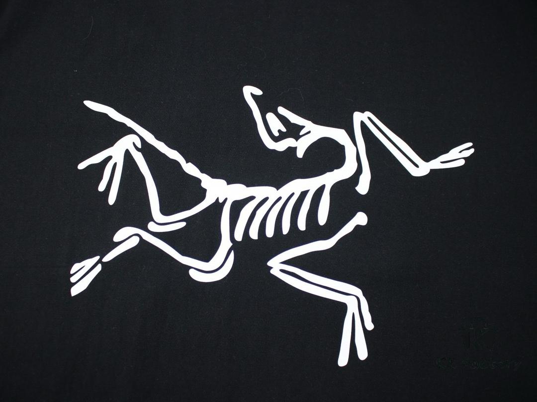 New Arrival ARC'TERYX Arcteryx Short-Sleeve T-Shirt, Double Bird Logo Design on Front, 32-Single High-GSM Washed Cotton Fabric, Anti-Shrink and Non-Deformation with Twin-Needle Stitching, Classic Unisex Style