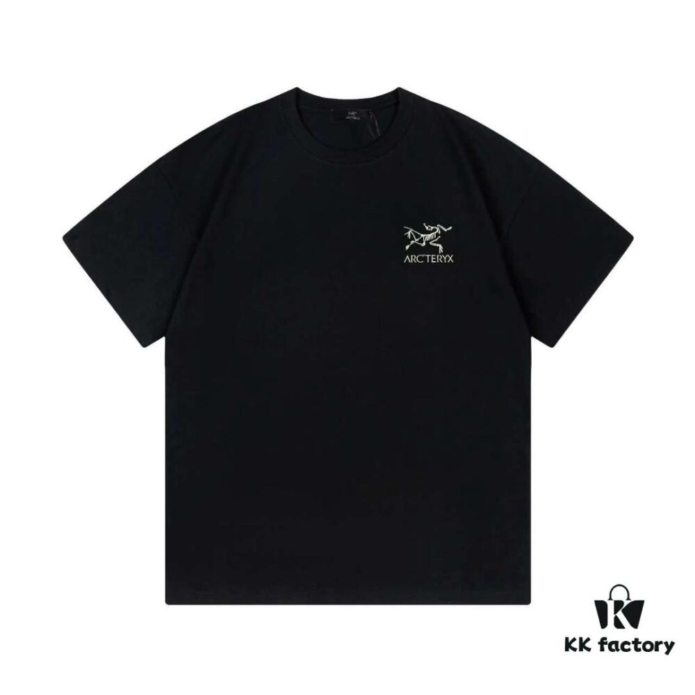 ARC'TERYX 2025 Spring New Arrival Unisex Short Sleeve T-Shirt Custom 250g Double Weave Cotton Fabric Pre-washed No Deformation No Fading Back 3M Reflective Logo